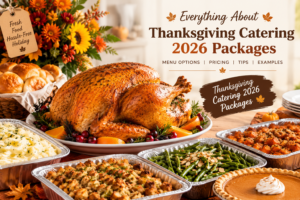 Thanksgiving catering 2026 packages with turkey and holiday side dishes