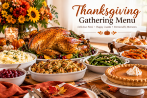 A festive Thanksgiving gathering menu